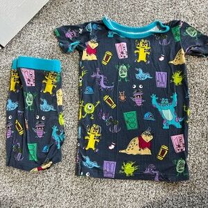 Little Sleepies Monsters Inc. Shorts/Short Sleeve PJs